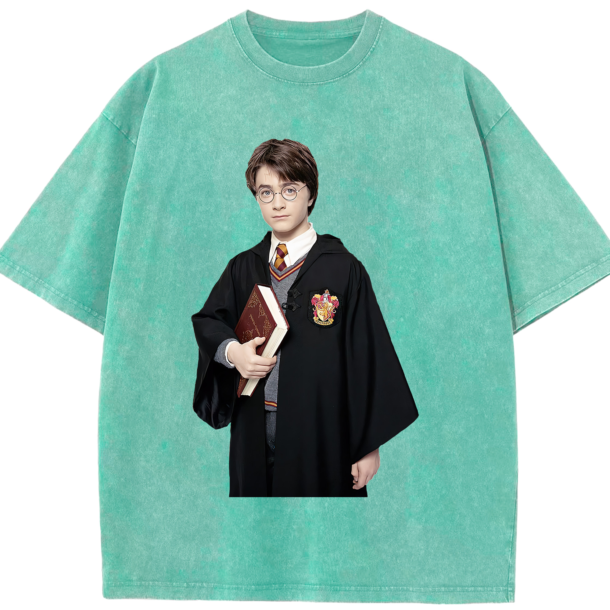 （画像用） Harry Potter ハリー・ポッターシリーズ 綿100% ヴィンテージ風 半袖Tシャツ（フロントプリント）